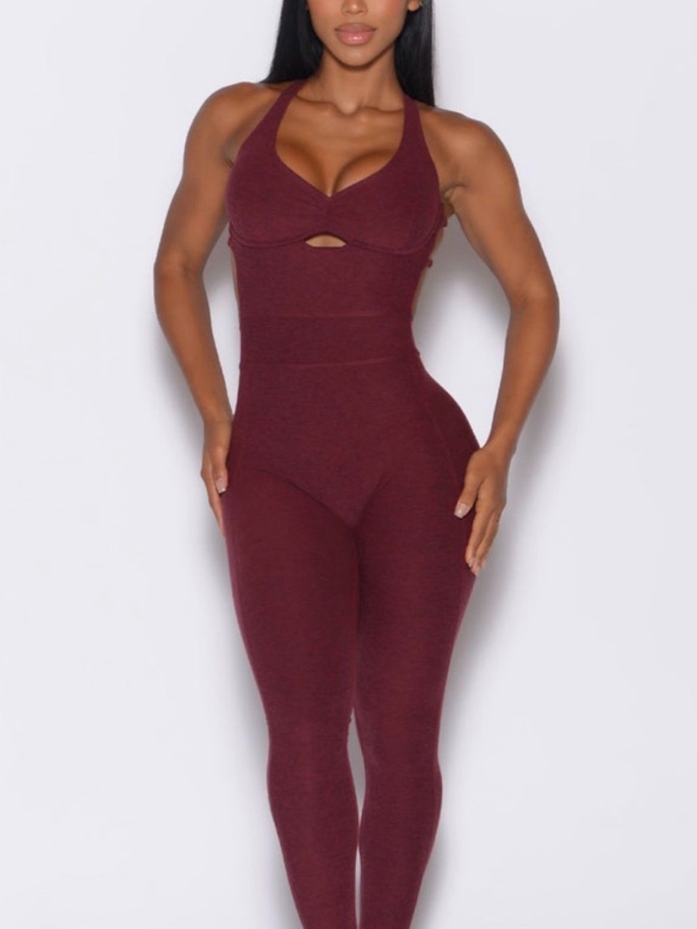Bombshell Sportswear Strappy Backless Sculpting Jumpsuit | XS